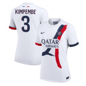 Dámské fotbalový oblečení Paris Saint-Germain Presnel Kimpembe #3 Venkovní košile 2024-25 Krátkým Rukávem